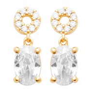 Boucles d'oreilles Brillaxis pendantes minimalistes