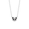 Collier Brillaxis enfant panda argent - vue V1