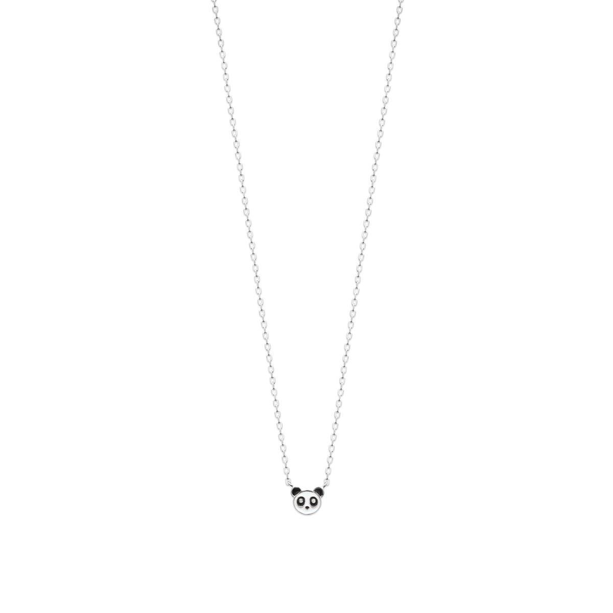 Collier Brillaxis enfant panda argent - vue 3