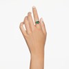 Bague Swarovski Stilla cristal rectangulaire vert - vue V2