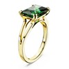 Bague Swarovski Stilla cristal rectangulaire vert - vue V3