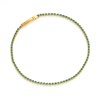 Bracelet Sif Jakobs Ellera argent plaqué or_x000D_
Oxydes de zirconium verts 18 cm - vue V1