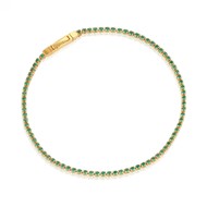 Bracelet Sif Jakobs Ellera argent plaqué or_x000D_
Oxydes de zirconium verts 18 cm