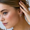 Créoles Sif Jakobs Ellera Hoops grande pianura_x000D_
argent 925/1000 - vue V2