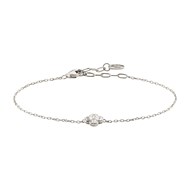 Bracelet Agatha Felicite argent rhodié trèfle