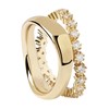 Bague PdPaola Motion Gold en argent doré - taille 52 - vue V1