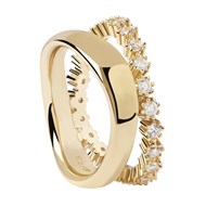 Bague PdPaola Motion Gold en argent doré - taille 52