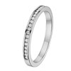 Alliance or blanc palladié 18 carats avec diamants - vue V2