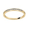 Alliance Gravity or jaune 18 carats diamants - vue V2