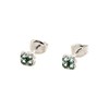 Boucles d'oreilles Agatha Beloved trèfles turquoises - vue V1