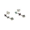 Boucles d'oreilles Agatha Beloved argent mi-longues - vue V1