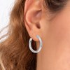 Boucles d'oreilles SC Crystal en acier inoxydable - vue V2