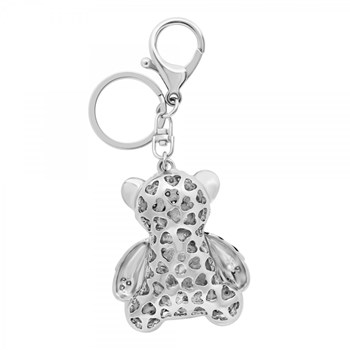 Zirkonium teddybeer sleutelhanger