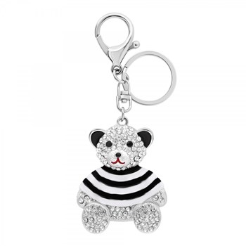 Zirkonium teddybeer sleutelhanger