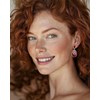 Boucles d'Oreilles Maëlla Argent 925 et Corail | ADEN Design Inca | Bijou d'Exception - vue V2