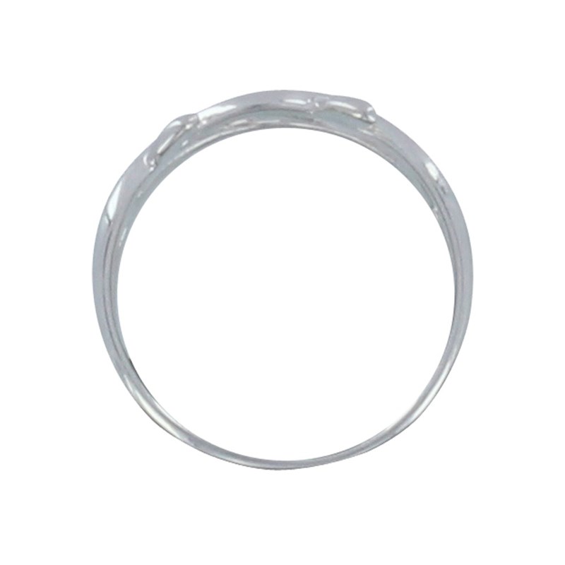 Bague Argent Laurier - vue 2