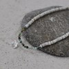 Collier ou Bracelet Dauphin Argent Perles Facettées de Turquoise Anneaux Gris - vue V4