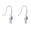 Boucles d'Oreilles Papillons Argent et Onyx Noir - vue V3