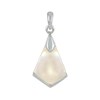 Pendentif Argent Triangle de Nacre - vue V1