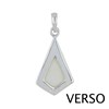 Pendentif Argent Triangle de Nacre - vue V2