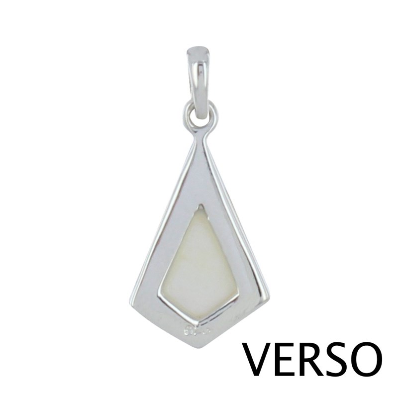 Pendentif Argent Triangle de Nacre - vue 2