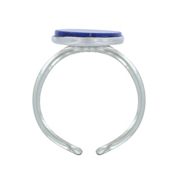 Bague Argent 925 Ovale de Lapis Lazuli