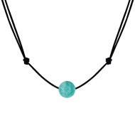 Collier Lien Perle d'Amazonite