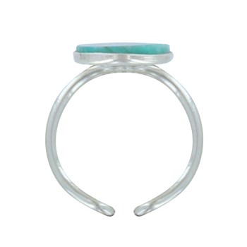 Bague Argent 925 Ovale d'Amazonite