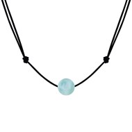 Collier Lien Perle de Larimar