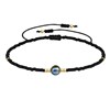 Bracelet Lien Perle d'Eau Douce Noire et Petites Perles Mates - Noir - vue V1
