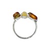 Bague Argent Feuillage d'Ambre 3 Couleurs - vue V3