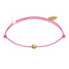 Bracelet Lien Petite Perle Plaqué Or - Classics - Rose Fluo - vue V1