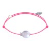 Bracelet Lien Petit Poisson en Nacre - Rose Fluo - vue V1