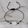 Bracelet Lien Médaille Argent 925 Ovale Vierge Miraculeuse - Blanc - vue V3