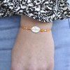 Bracelet Lien Médaille Argent 925 Ovale Vierge Miraculeuse - Gris - vue V2