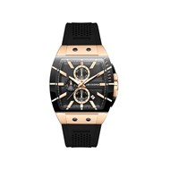 NEVILLE - Montre Homme - Boitier doré rose - Analogique