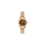 Inspiration 26mm - Montre femme - Boîtier rond en acier inoxydable - Cadran noir