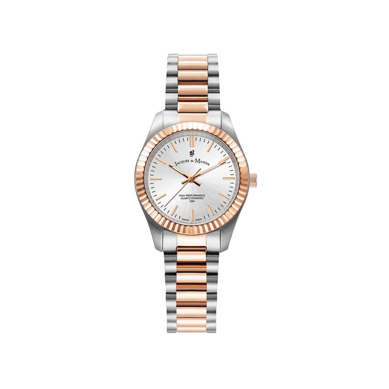 INSPIRATION PRIME - Montre femme - Bracelet argenté doré rose