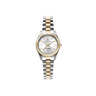 INSPIRATION PRIME - Montre femme - Bracelet argenté doré - Cadran blanc