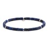 Bracelet Perles Heishi 4mm Pierre Lapis Lazuli - vue V1