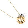 Collier Agatha Trijonc argent doré - vue V1