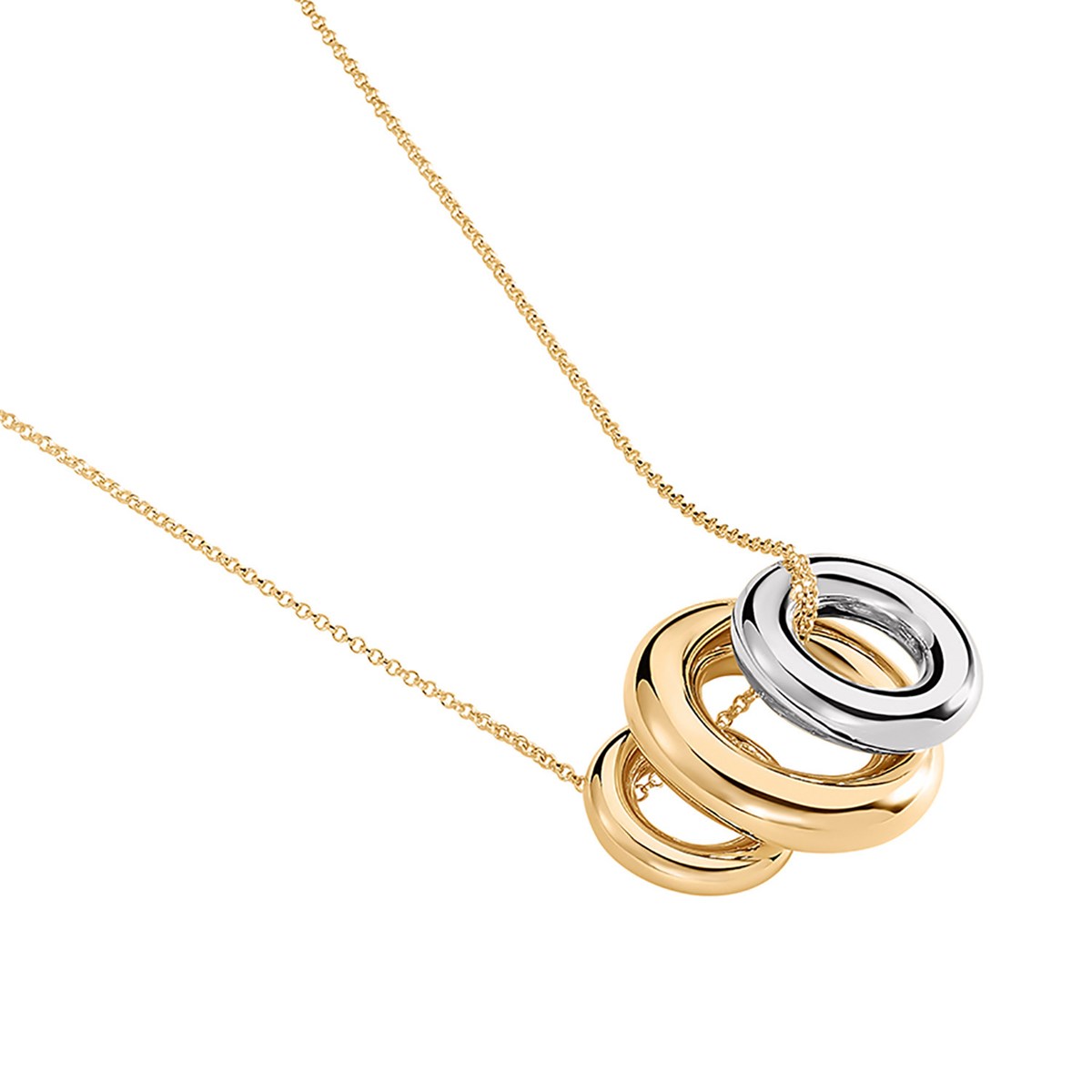 Collier Agatha Trijonc doré - vue 3