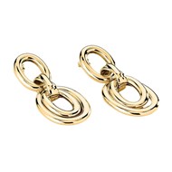 Boucles d'oreilles Agatha Xoxo laiton doré chaîne