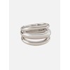 Bague Agatha Trijonc argent rhodié - vue V3