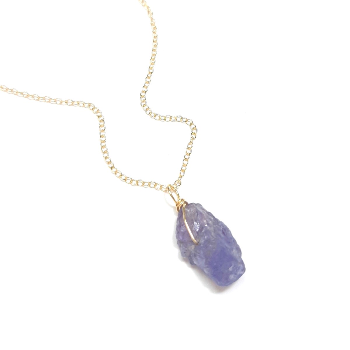 Collier en Argent Doré et Tanzanite Itá