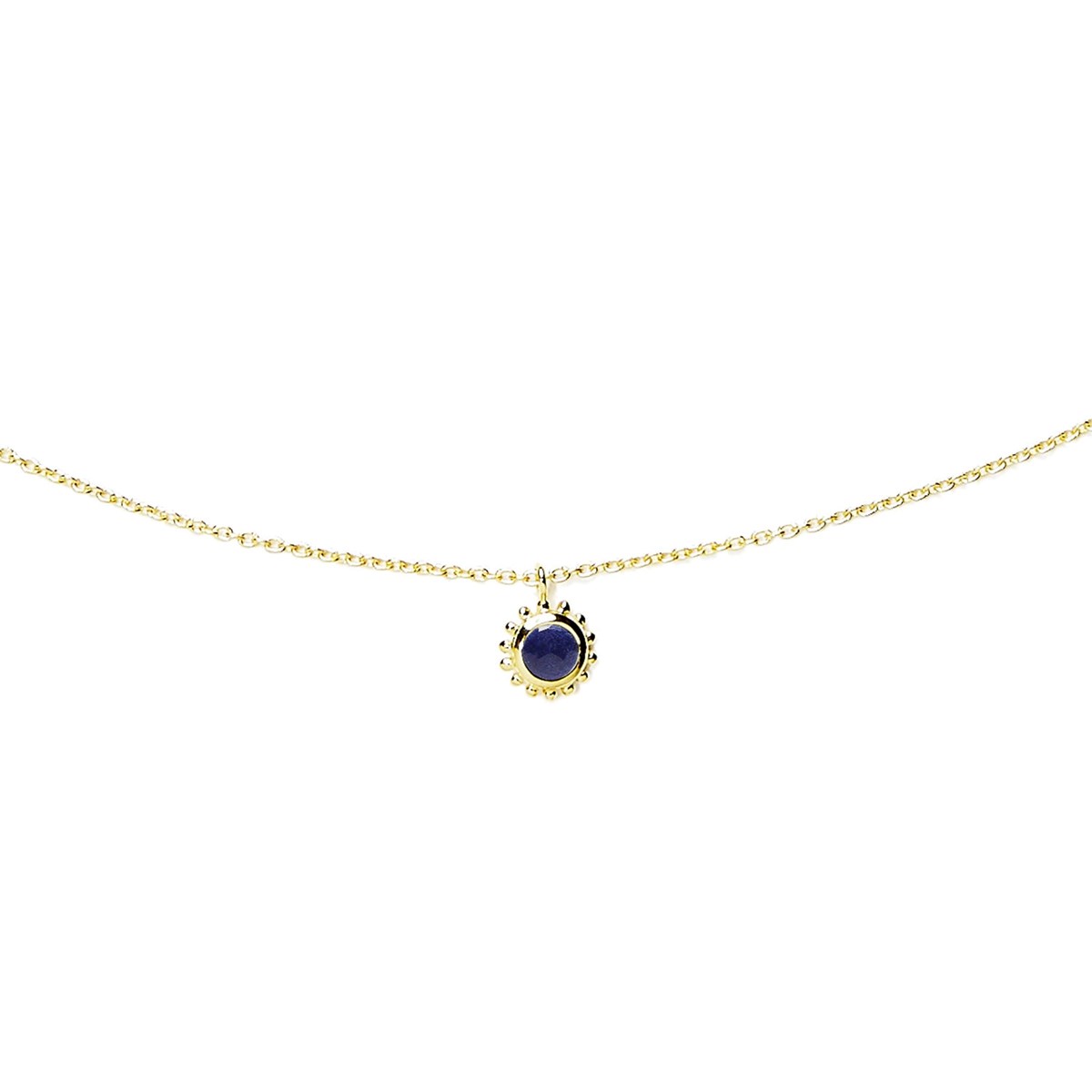 Collier mini Surya Soleil et Lapis Lazuli