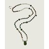 Collier pierres naturelles Coeur de Jade femme - vue V2