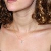 Collier - Pendentif Or 18 Carats 750/000 Jaune Topaze Bleue Goutte - Femme - vue V3