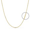 Collier - Pendentif Or 18 Carats 750/000 Jaune Topaze Bleue Goutte - Femme - vue V4