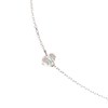 Collier caillou Cristal de roche femme Argent - vue V1